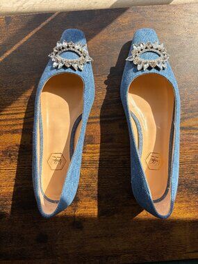 BRAND NEW Nalebe Denim Ballet Flat